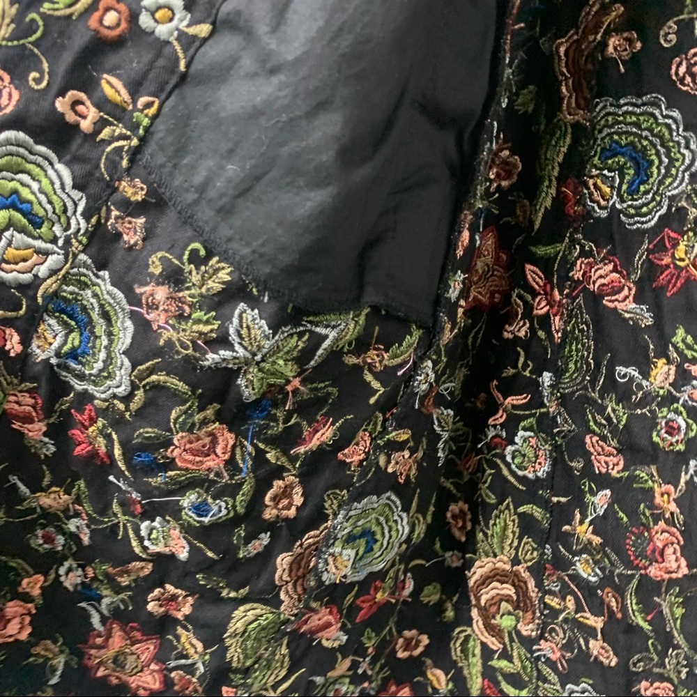 Black Embroidered Cotton Jacket - Picture 4 of 4